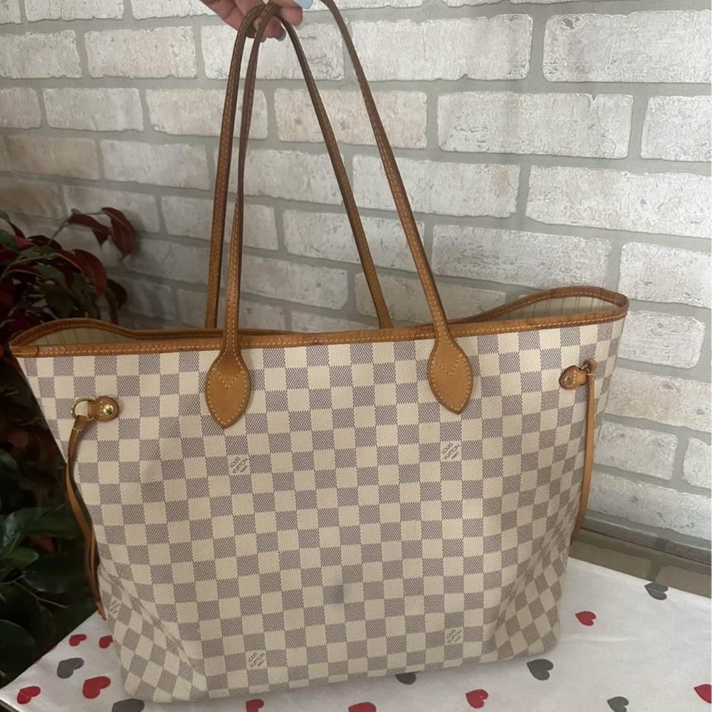Louis Vuitton Beige Damier Neverfull MM
